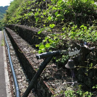 貝立坂の岡部隧道、貝立開削区間