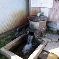 田尻上簡易水道組合が管理維持している井戸水、持ち帰りOK