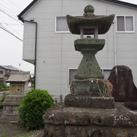 田中秋葉神社と松原木戸の鶴松