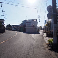 静岡県道31号と池谷街道の分岐点